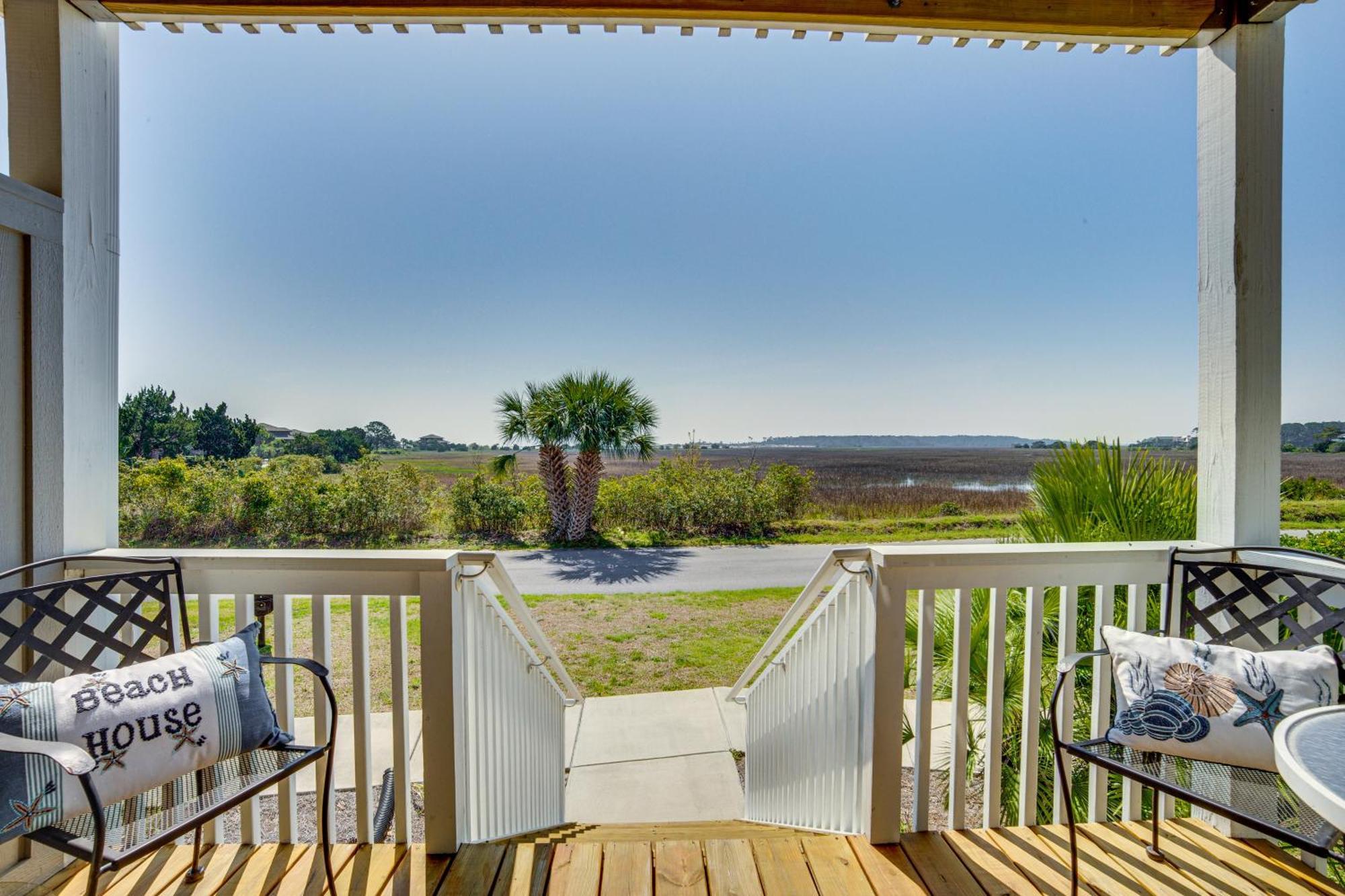 Harbor Island Condo With Deck - Steps To Beach! Oceanmarsh Subdivision Εξωτερικό φωτογραφία